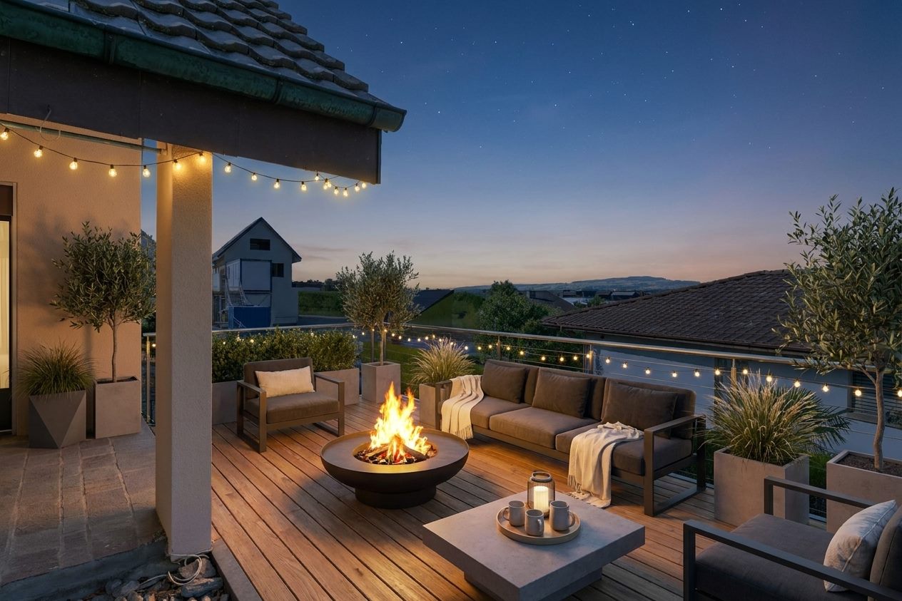 Terrasse nach der Inszenierung