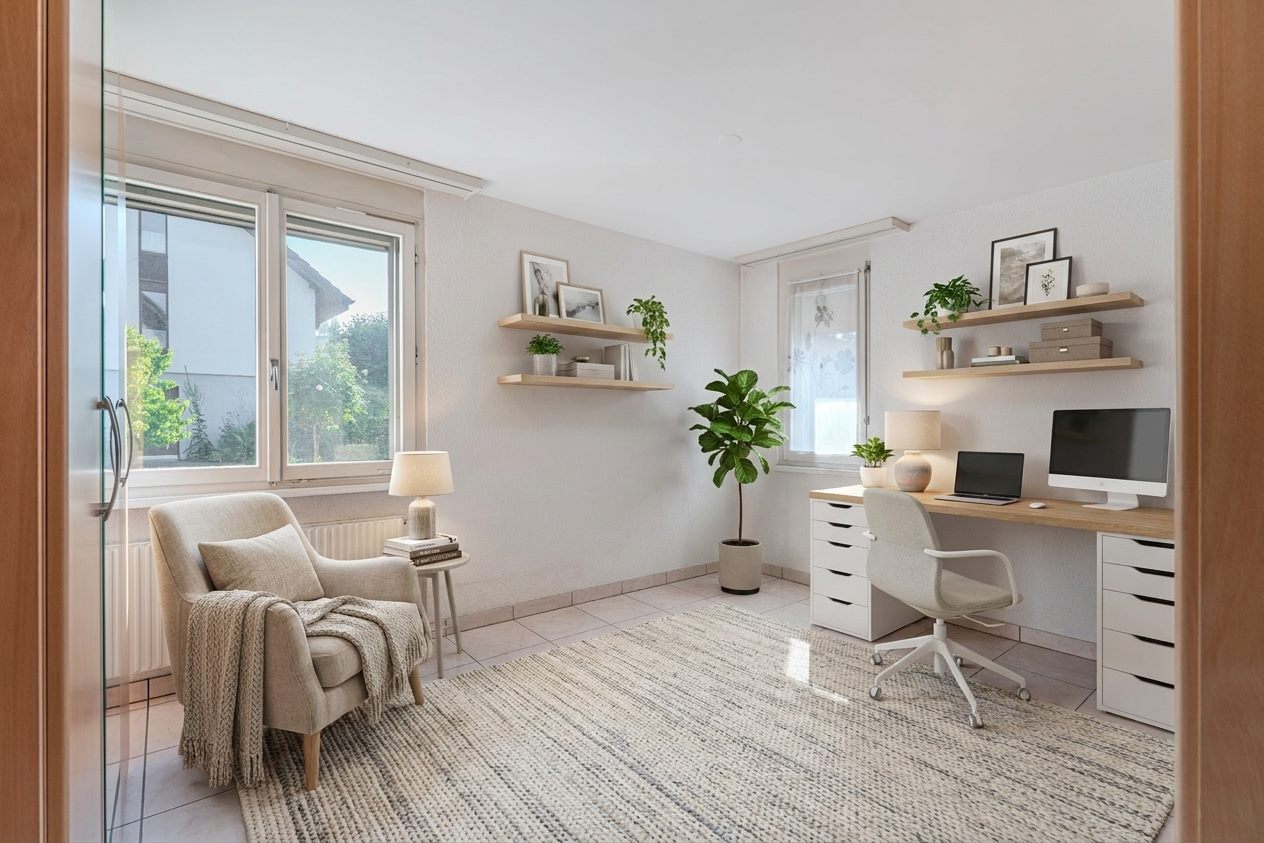Büro Erdgeschoss nach der Inszenierung